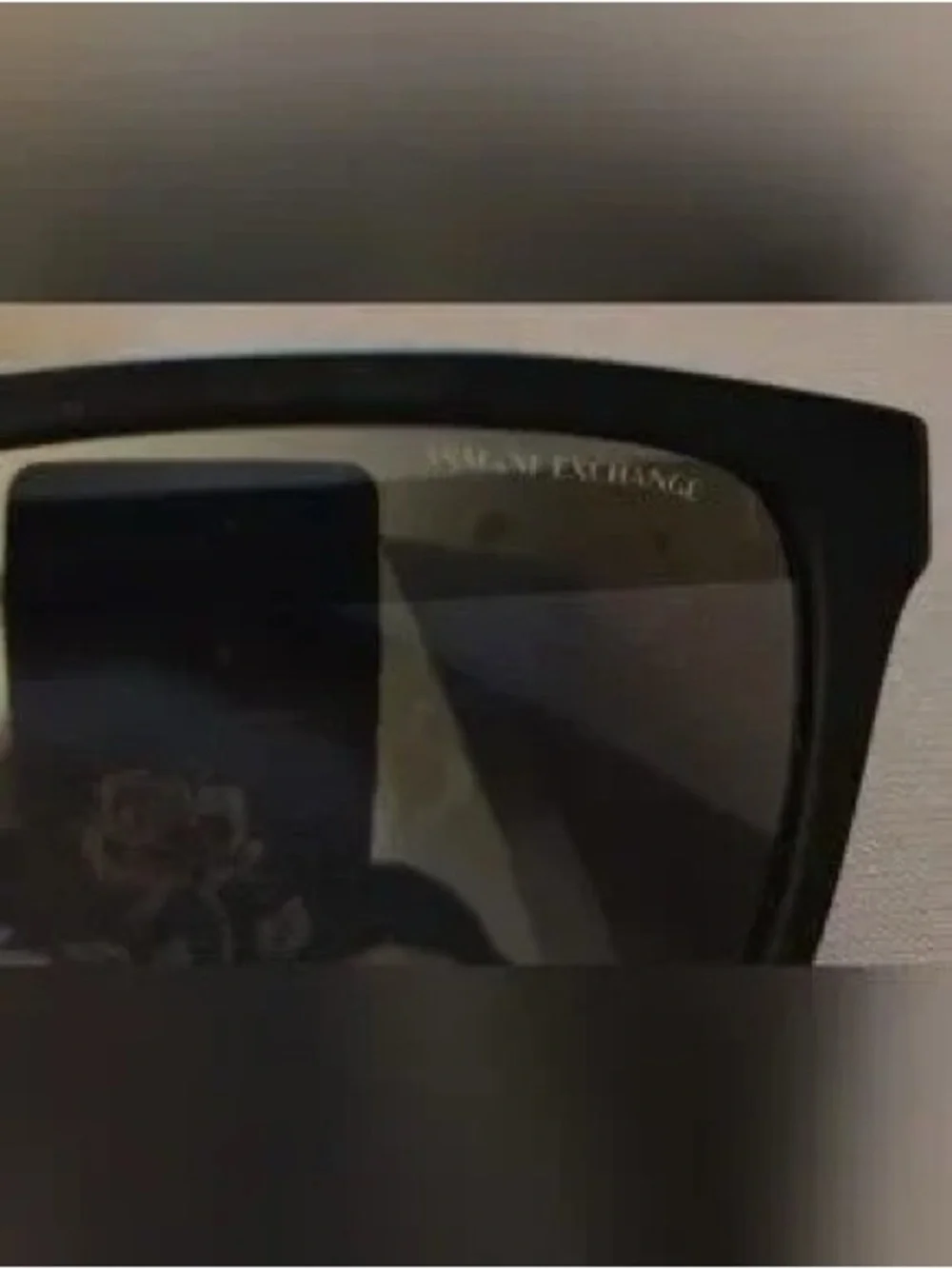 Matte Black Rectangular Sunglasses with Gradient Lenses